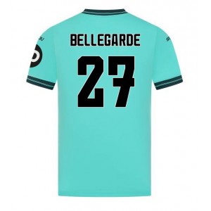 Wolves Jean-Ricner Bellegarde #27 Jalkapallovaatteet Vieraspaita 2025-26 Lyhythihainen